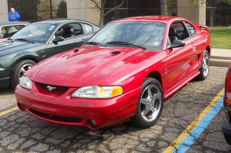 96 Cobra red coupe